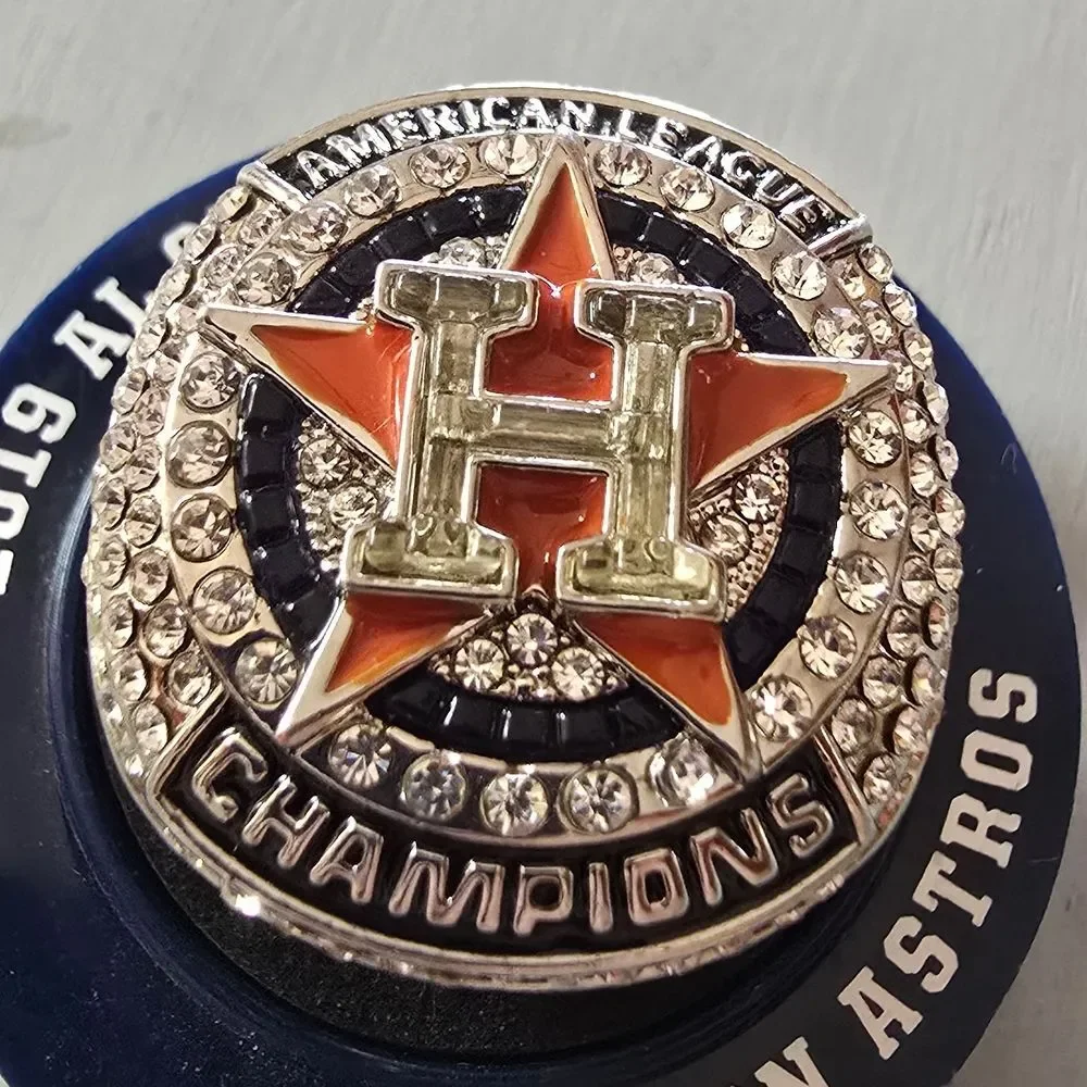 Astros 2019 AL Champions SGA Ring w/ Display Base | Rare Complete Set